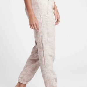 Athleta Linen Jogger Pants (Cabo Tide)